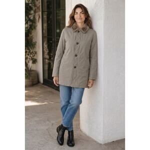 A vintage Mighty-Mac jacket with sherpa lining. Womens Size S/M